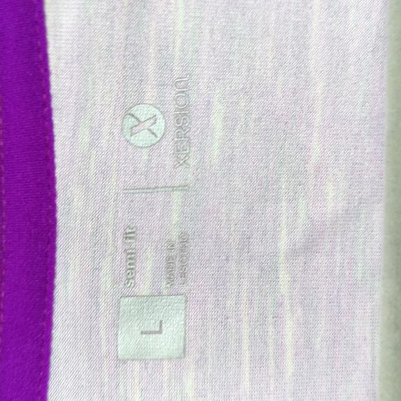 XERSION Magenta Semi Fit Long Sleeve Top Size Large - Picture 9 of 14